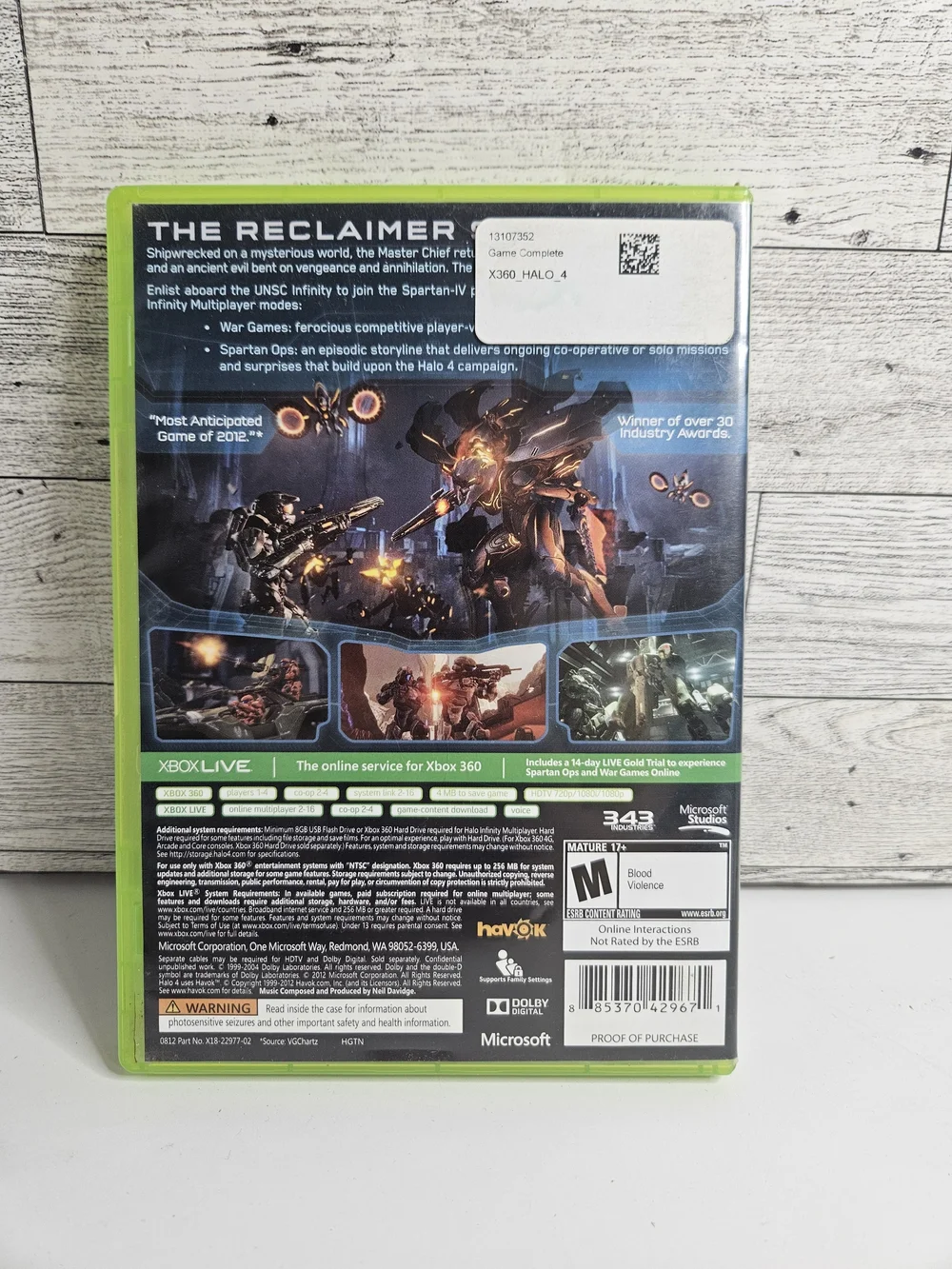 HALO 3 & 4 XBOX 360 Games